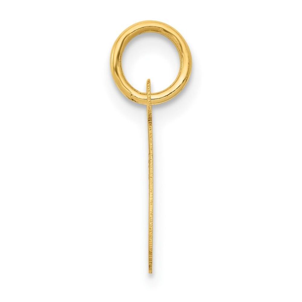 10k Yellow Gold Small Script Initial C Charm - image 2